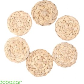 تصویر زیرلیوانی حصیری 