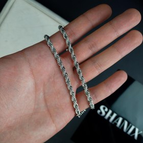 تصویر گردنبند طنابی 5 میل 