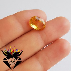 تصویر نگین سیترین اصل خوش تراش کد N_1708 