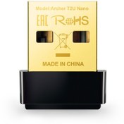 تصویر کارت شبکه تی پی لینک مدل Archer T2U Nano Wireless USB Adapter TP-Link Archer T2U Nano