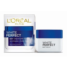 تصویر کرم روز لورال روشن کننده مدل White Perfect مناسب انواع پوست 50 میل Loreal Cream Day Whitening Paris White Perfect For All Skin 50ml