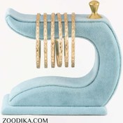 تصویر النگو طلاروس زنانه خارجی سایز 3 میل برند NG طلایی 