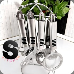 تصویر سرویس ابزار آشپزخانه استیل 