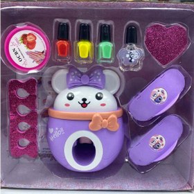تصویر ست اسباب بازی لوازم آرایشی مدل استمپر ناخن ا Nail stamper cosmetics toy set Nail stamper cosmetics toy set