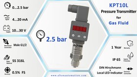 تصویر ترانسمیتر فشار KPT10L-2.5-C1-MG2 (Pressure Transmitter for Gas Fluid) 