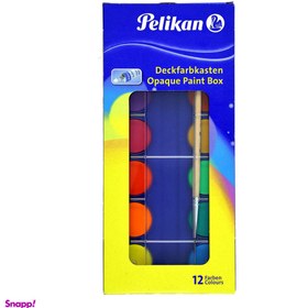 تصویر آبرنگ 12 رنگ پلیکان 