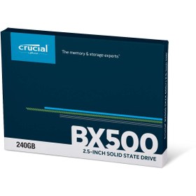 تصویر اس اس دی اینترنال کروشیال BX500 ظرفیت 240 گیگابایت دست دوم Crucial BX500 Internal SSD Drive 240GB Stock