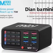 تصویر مولتی شارژر فست شارژ مانت مدل Dian با Mini 