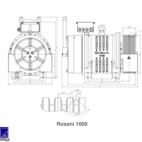 تصویر موتور گیرلس ایرانی روسانی مدل Rosani1000 ظرفیت 10 نفر 