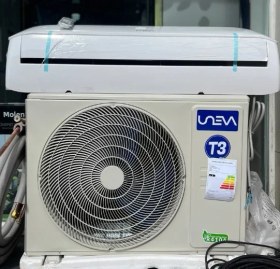 تصویر کولر گازی دیواری یونیوا سرد و گرم 24000 اولترا UNEVA UN-MS24 Ultra T3 UNEVA UN-MS24 Ultra Air Conditioner R410a T3 Golden Fin 24000Btu