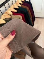 تصویر پیراهن مخمل کبریتی مردانه 