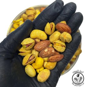 تصویر آجیل مخلوط سه مغز شور - زعفرانی درجه 1 - 1000 گرم Nuts