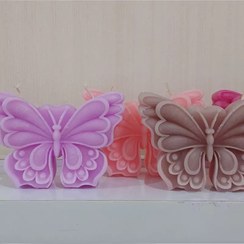 تصویر شمع پروانه مینیمال - قرمز 