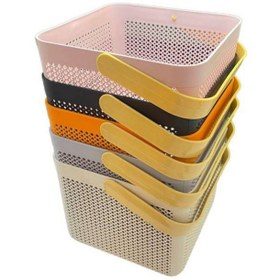 تصویر سبد پیک نیک مدل بهنیا مکعب - شکلاتی 