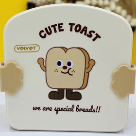 تصویر لانچ باکس کودک cute toast 