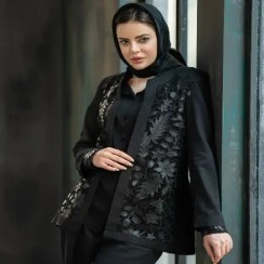 تصویر مانتو چرم گیپوری 