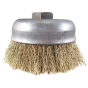 تصویر برس کاسه ای افشان کربلایی سایز 7.5 سیم طلایی 