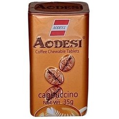 تصویر قرص خوشبوکننده دهان با طعم کاپوچینو آودسی حجم 35 گرم Aodesi Mouth freshener tablet with cappuccino flavor 35gr