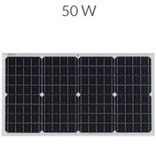 تصویر پنل خورشیدی 50 وات مونو کریستال برند تیسو پلاس Tiso+ +Solar Panel 50W Mono Tiso