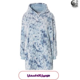 تصویر هودی حوله‌ای زنانه اسمارا ابر و بادی پتو هودی مدل 41639 