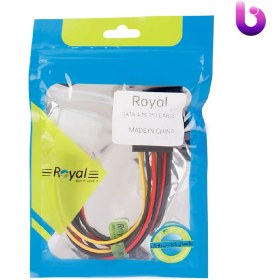 تصویر کابل برق ساتا Royal 18cm Royal 18cm Sata Power Cable