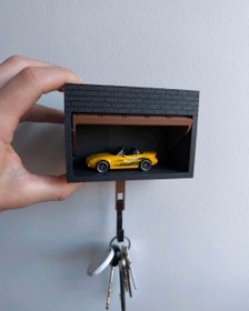 تصویر جاکلیدی دیواری طرح گاراژ ماشین مدل 212 