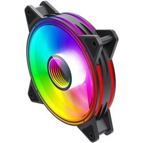 تصویر فن کیس گیم مکس مدل FN-12Rainbow-Q-Infinity GAMEMAX FN-12Rainbow-Q-Infinity 120mm ARGB Cooling Fan