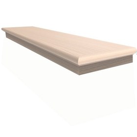 تصویر کف پله چوبی باکس لبه دار با چوب صنوبر و لاک پلی اورتان کد K5010 