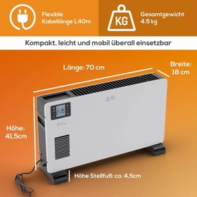 تصویر بخاری برقی سیلورکرست آلمان ا SilverCrest electric heater SKD 2300 D4 SilverCrest electric heater SKD 2300 D4