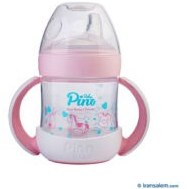 تصویر لیوان آموزشی حجم 150 میلی لیتر پینو بیبی آبی Pino Baby Natural Sense Learner Bottle 150 ml