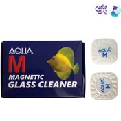 تصویر مگنت شیشه پاک کن آکواریوم برند آکوا سایز S 