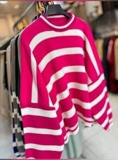 تصویر بلیز بافت زنانه راه راه پینترستی 