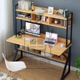 تصویر میز تحریر چوب فلز مدل ویستا - 60*1 Wood metal writing desk Vista model