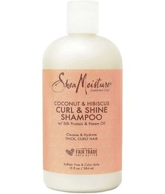 تصویر شامپو کلاژن و درخشش نارگیل و هیبیسکوس برند sheamoisture Coconut And Hibiscus Curl And Shine Shampoo