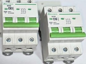 تصویر فيوز مينياتوري سه فاز 32 آمپر MAXROL C 