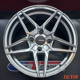 تصویر رینگ اسپرت سایز ۱۶ (۱۰۸×۴) نقره‌ای Sport wheel size 16" (4×108) Silver