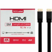 تصویر کابل HDMI Ver 1.4 تسکو 5 متری 