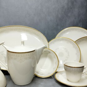 تصویر سرویس غذاخوری چینی الیزابت ۱۲ نفره ۹۰ پارچه 