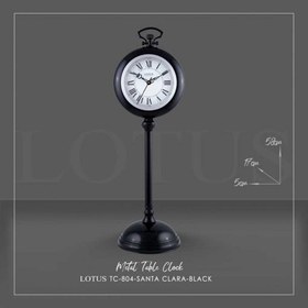 تصویر ساعت رومیزی فلزی لوتوس SANTA CLARA کد TC-804 رنگ LOTUS - SANTA CLARA Metal Clock Code TC-804