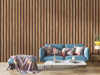 تصویر کاغذ دیواری طرح چوب راه راه کد 10165100 