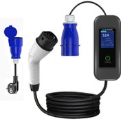 تصویر شارژر خودرو برقی، قابل حمل 7/5 کیلووات AC 