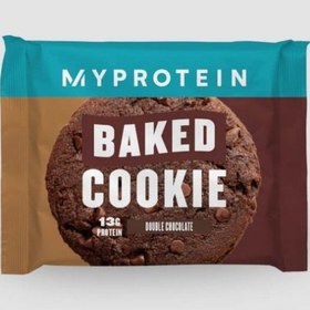 تصویر پروتئین بار اورجینال مای پروتئین کوکی دابل چاکلت وزن 75گرم MyProtein baked cookie double chocolate (کد9540) 