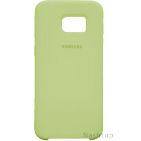 تصویر قاب سيليكونى اصلى رنگ سبز گوشى Samsung Galaxy S7 Edge 