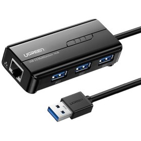 تصویر هاب USB3.0 چهارپورت چندکاره یوگرین مدل CR103-20265 UGREEN CR103-20265 USB3.0 3 Ports HUB