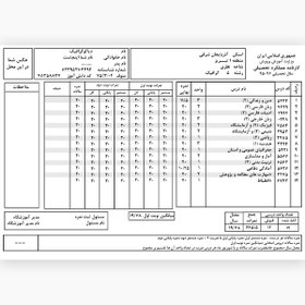 تصویر دانلود فایل لایه باز کارنامه تحصیلی برای فتوشاپ با فرمت PSD 