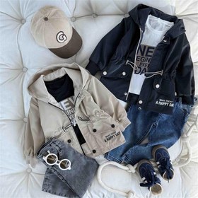 تصویر بارانی کلاهدار اسپورت وارداتی ترک 