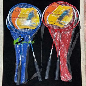 تصویر خرید راکت بدمینتون جفتی کد kv0752 double badminton racket code kv0752