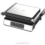 تصویر ساندویچ ساز تکنو مدل TE412 با بدنه استیل و ۲ صفحه 