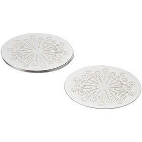 تصویر زیر لیوانی ٤ عدد استیل گرد ایکیا FROJDA