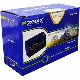 تصویر باتری دزدگیر ZEDIX با ظرفیت 7 آمپر 